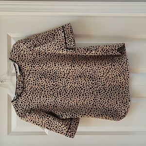 Loft Leopard Print Size Small Blouse